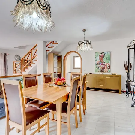 Villa Natali ,luxury 3-levels Large On Tenerife, Ocean View, Private Poo L& Barbecue Area