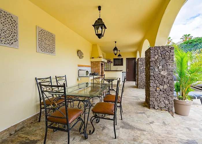 Villa Natali ,luxury 3-levels Large On Tenerife, Ocean View, Private Poo L& Barbecue Area *